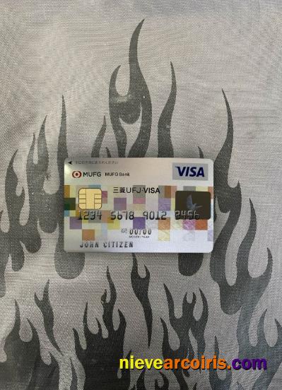 Japan MUFG bank visa card photolook